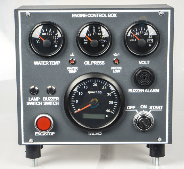 Engine Control Box Speed Water Temperature Oil Pressure Voltage Oil Temperature Oil Level 9-32V