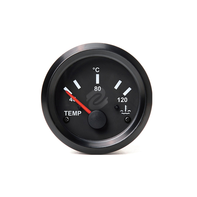 52mm 12/24v Water Temperature Gauge for Construction Vehicles