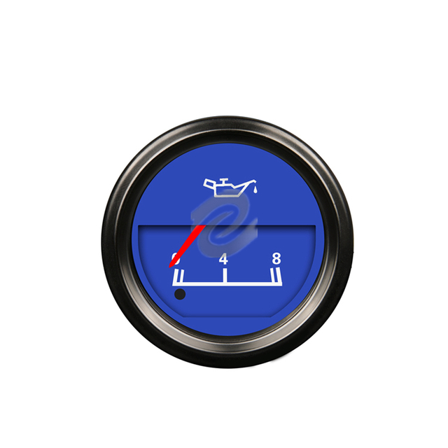 Eosin Blue Panel Vehicle Excavator Oil Pressure Gauge